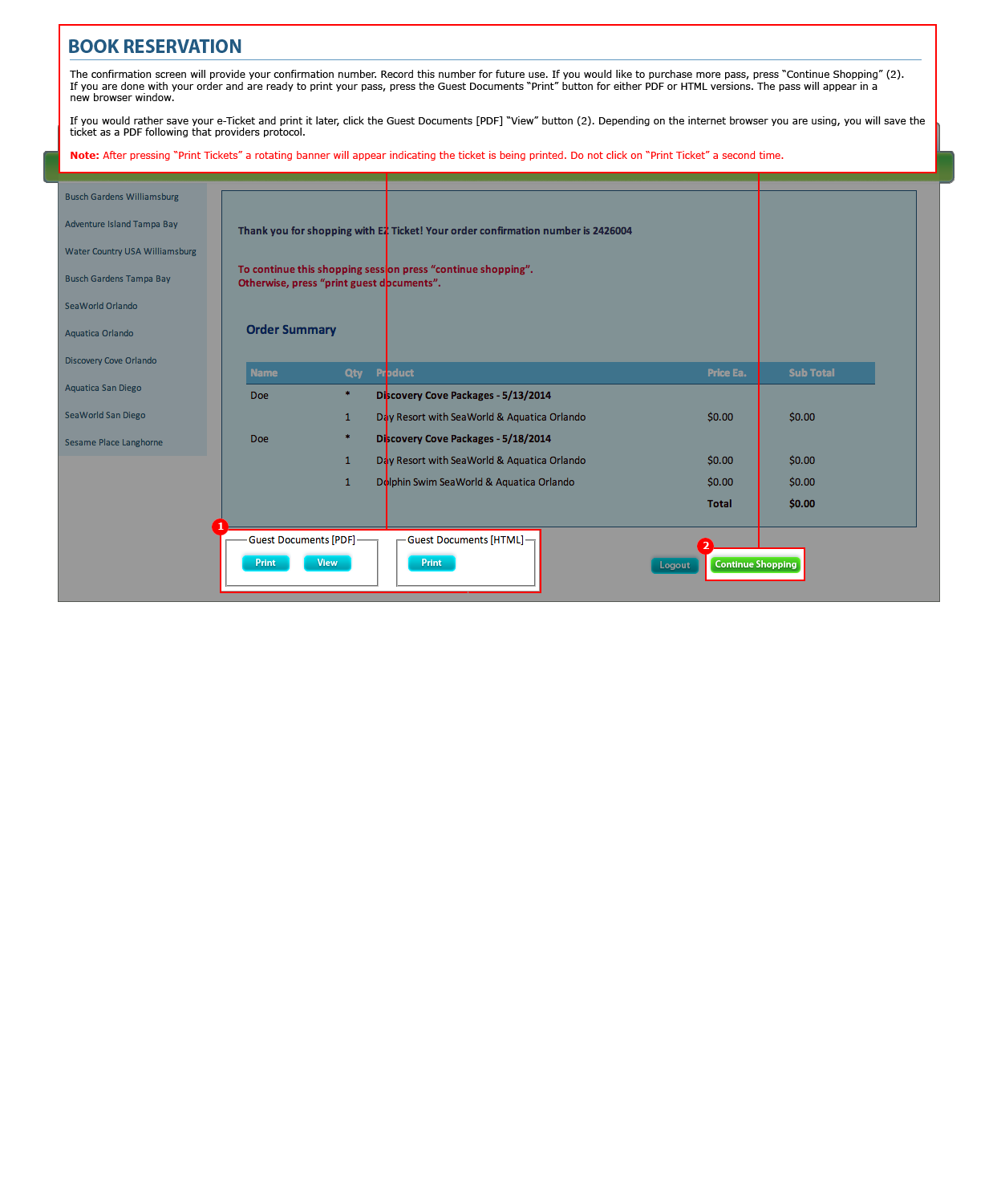 Book Reservation